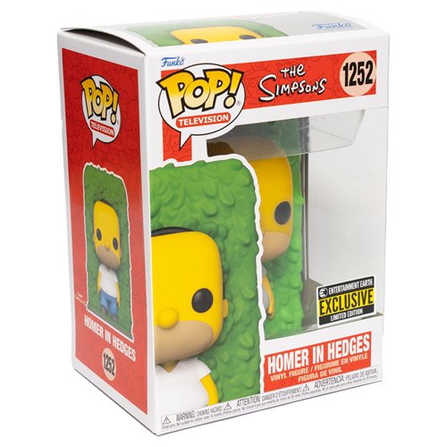The Simpsons Homer in Hedges Funko Pop! Vinyl Figure #1252 - Entertainment Earth Exclusive