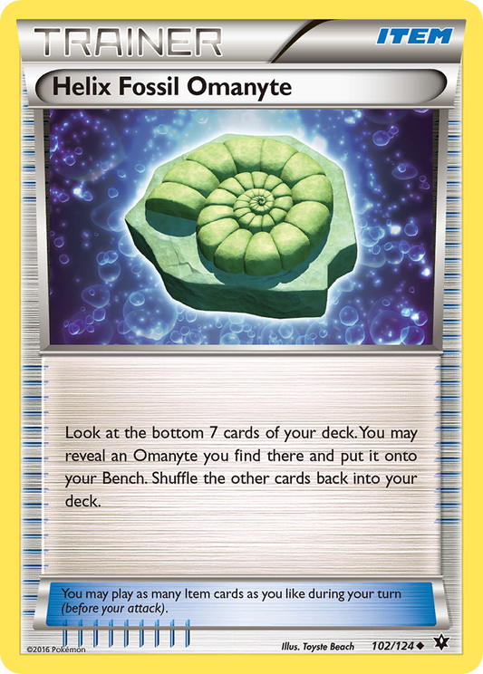 Helix Fossil Omanyte - 102/124 - Fates Collide