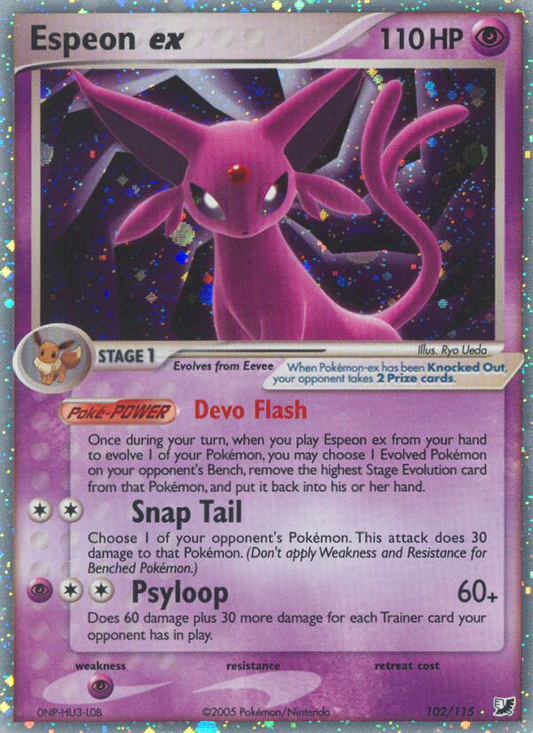 Espeon ex - 102/115 - Unseen Forces