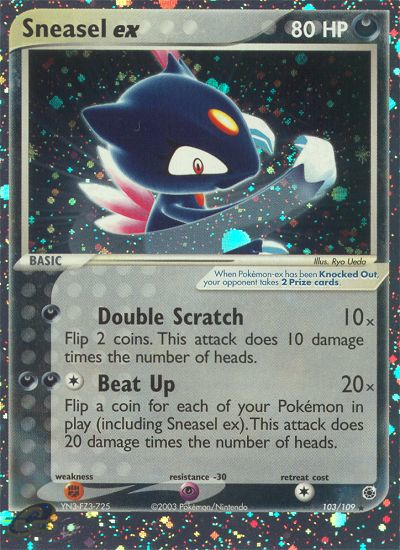 Sneasel ex - 103/109 - Ruby & Sapphire