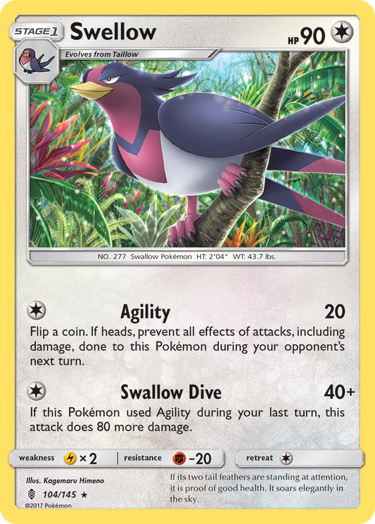 Swellow - 104/145 - Guardians Rising