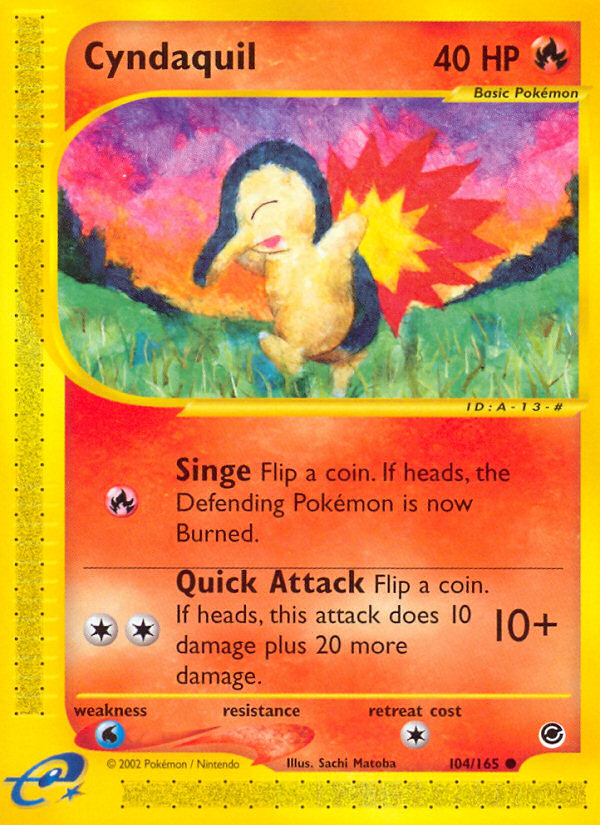 Cyndaquil - 104/165 - Expedition Base Set