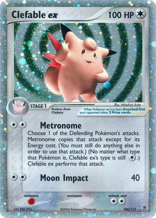 Clefable ex - 106/112 - FireRed & LeafGreen