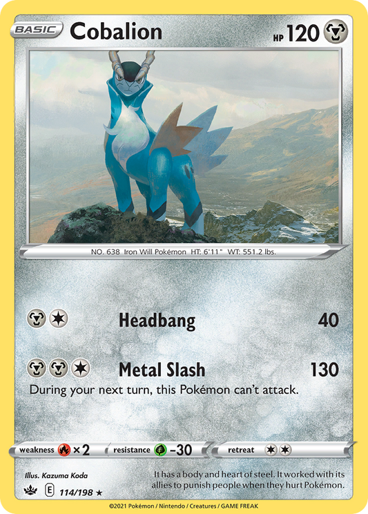 Cobalion - 114/198 - Chilling Reign
