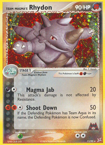 Team Magma's Rhydon - 11/95 - Team Magma vs Team Aqua