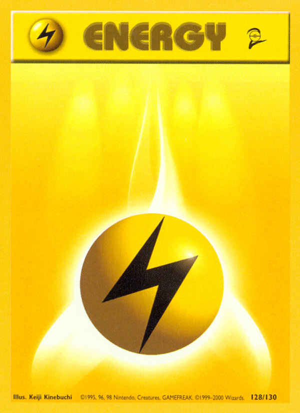 Lightning Energy - 128/130 - Base Set 2