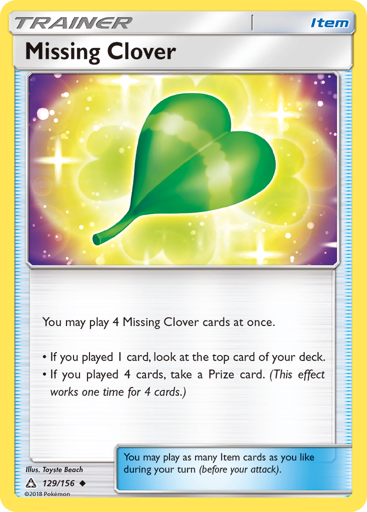 Missing Clover - 129/156 - Ultra Prism