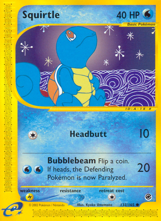 Squirtle - 132/165 - Expedition Base Set