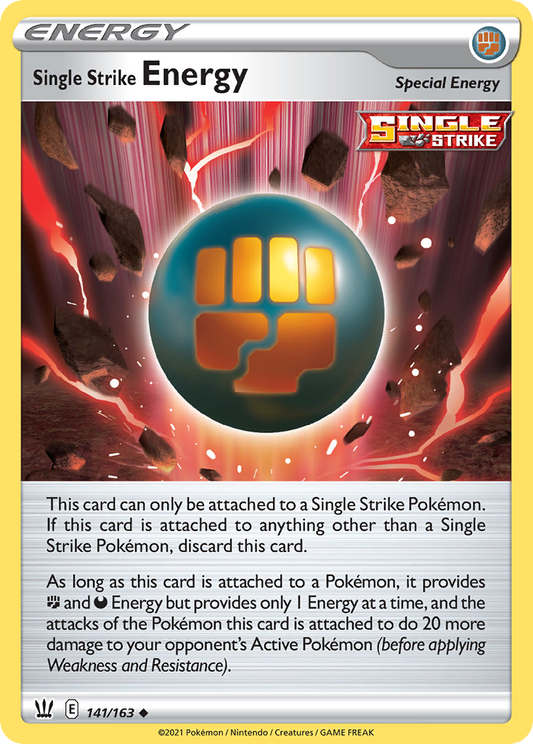 Single Strike Energy - 141/163 - Battle Styles