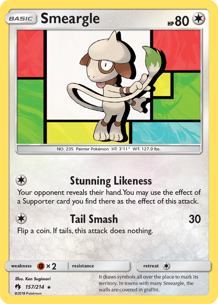 Smeargle - 157/214 - Lost Thunder