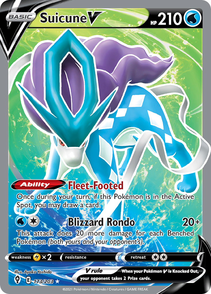 Suicune V - 173/203 - Evolving Skies