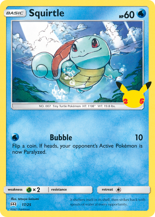 Squirtle - 17/25 - McDonald's Collection 2021