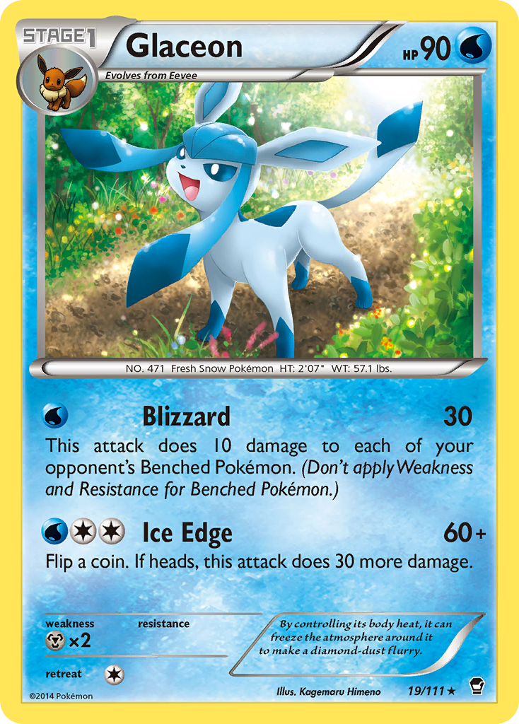 Glaceon - 019/111 - Furious Fists