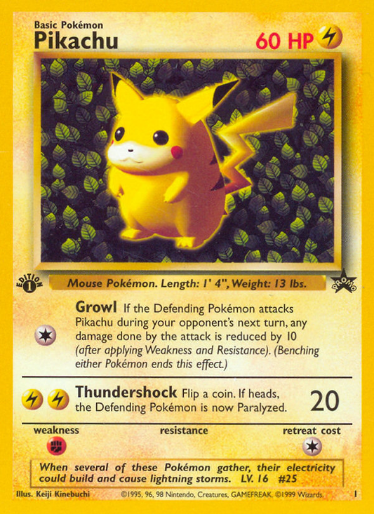 Pikachu - 01/53 - Wizards Black Star Promos