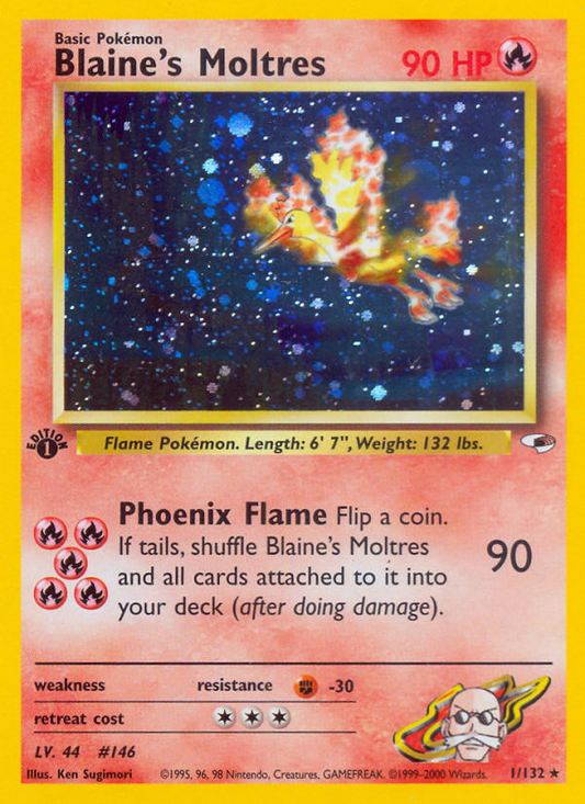 Blaine's Moltres - 001/132 - Gym Heroes