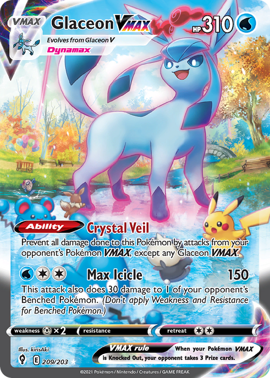 Glaceon VMAX - 209/203 - Evolving Skies