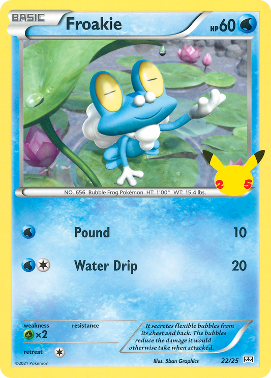 Froakie - 22/25 - McDonald's Collection 2021