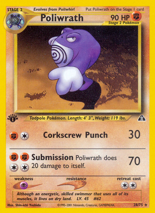 Poliwrath - 28/75 - Neo Discovery