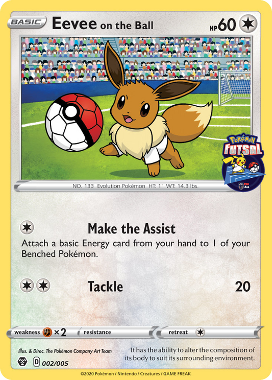 Eevee on the Ball - 2/5 - Pokémon Futsal Collection