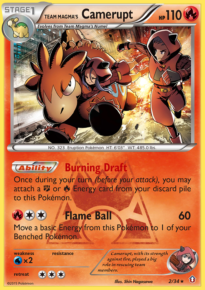 Team Magma's Camerupt - 02/34 - Double Crisis