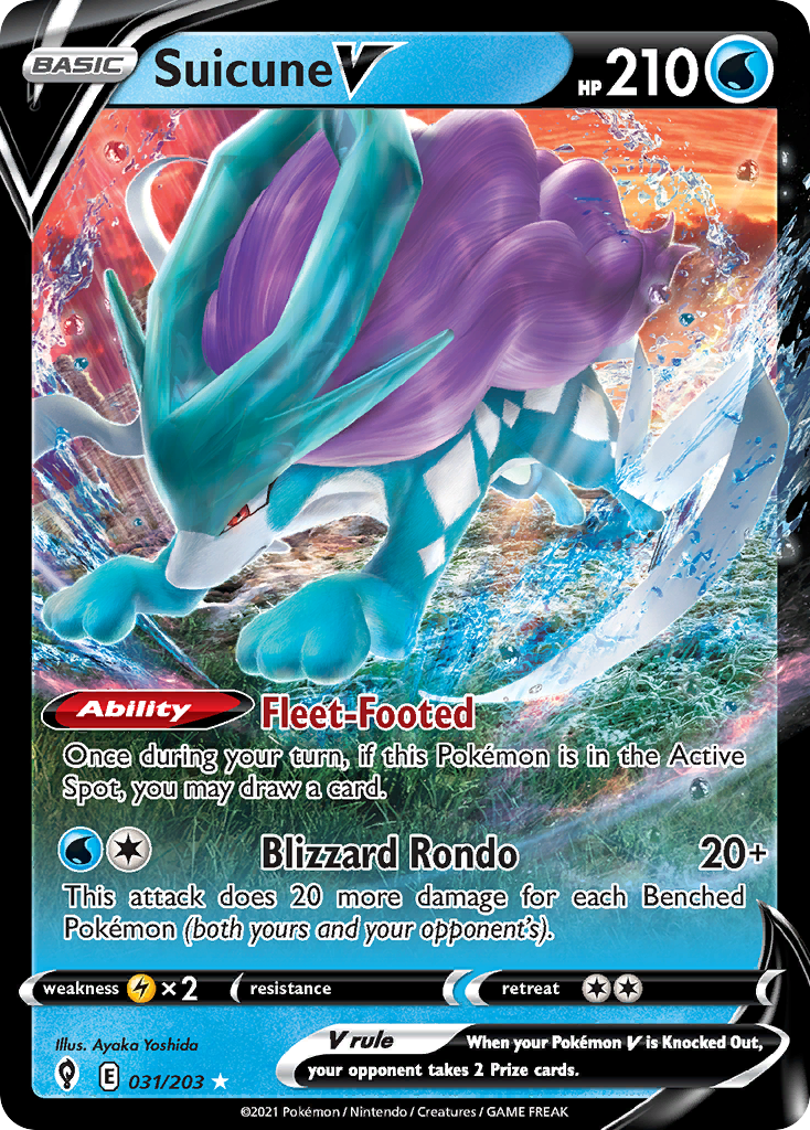Suicune V - 031/203 - Evolving Skies