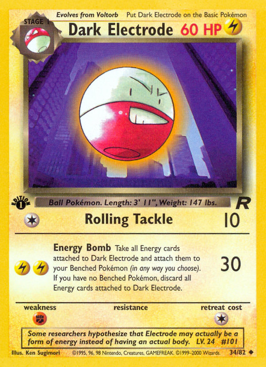Dark Electrode - 34/82 - Team Rocket