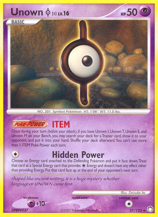 Unown [I] - 037/123 - Mysterious Treasures