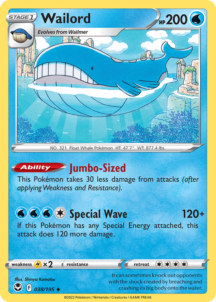 Wailord - 038/195 - Silver Tempest