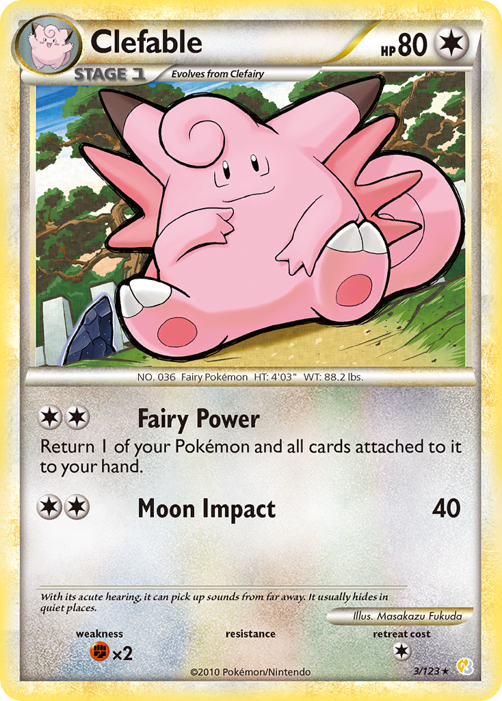 Clefable - 003/123 - HeartGold & SoulSilver