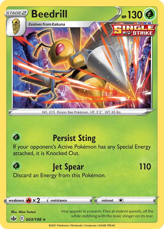 Beedrill - 003/198 - Chilling Reign