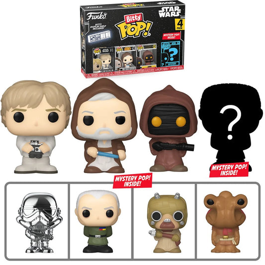 Star Wars Luke Skywalker Bitty Funko Pop! Mini-Figure 4-Pack