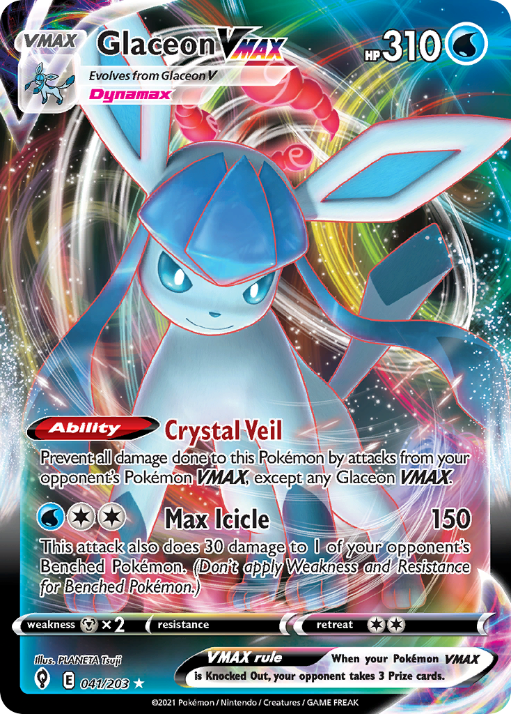 Glaceon VMAX - 041/203 - Evolving Skies