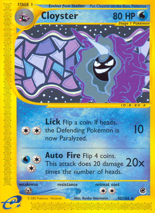 Cloyster - 042/165 - Expedition Base Set