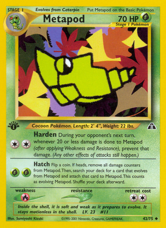 Metapod - 42/75 - Neo Discovery