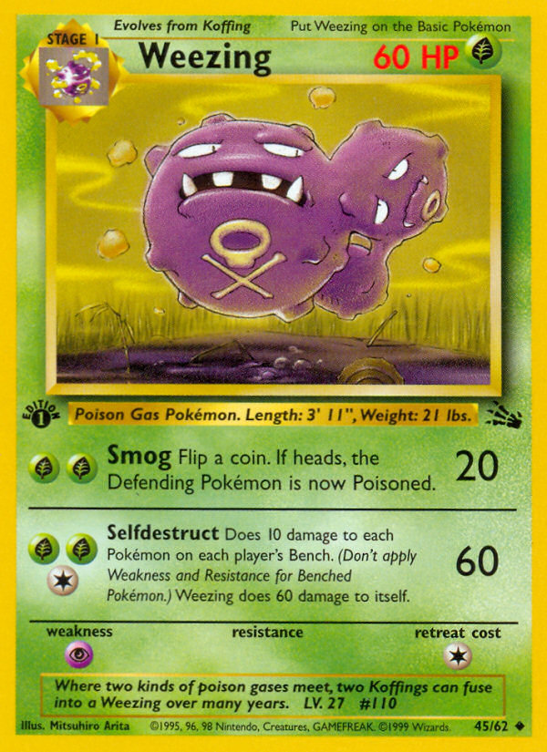 Weezing - 45/62 - Fossil
