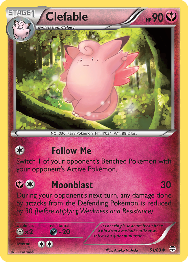Clefable - 51/83 - Generations