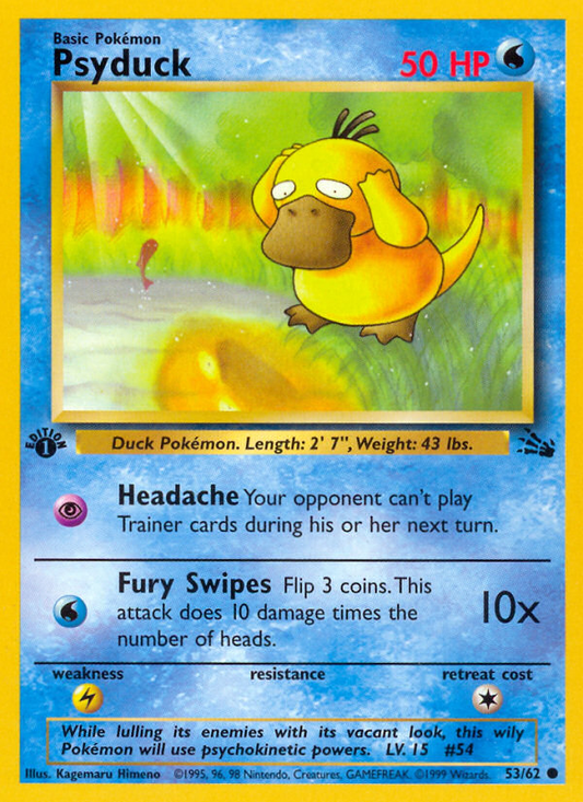 Psyduck - 53/62 - Fossil