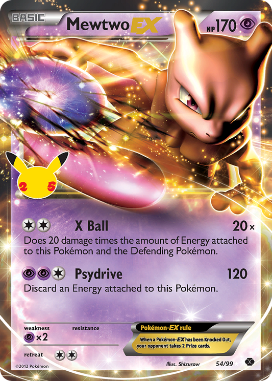 Mewtwo-EX - 54/25 - Celebrations: Classic Collection