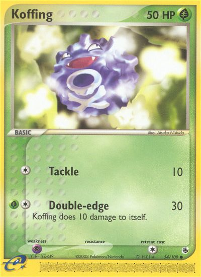 Koffing - 054/109 - Ruby & Sapphire