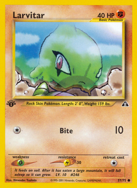 Larvitar - 57/75 - Neo Discovery