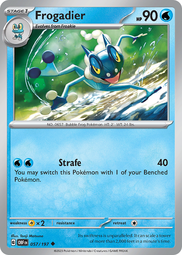 Frogadier - 057/197 - Obsidian Flames