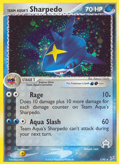 Team Aqua's Sharpedo - 05/95 - Team Magma vs Team Aqua