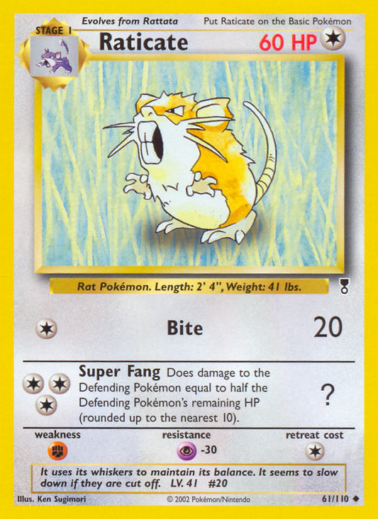 Raticate - 061/110 - Legendary Collection