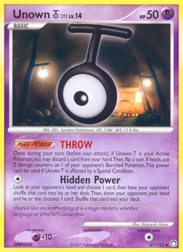 Unown [T] - 067/123 - Mysterious Treasures