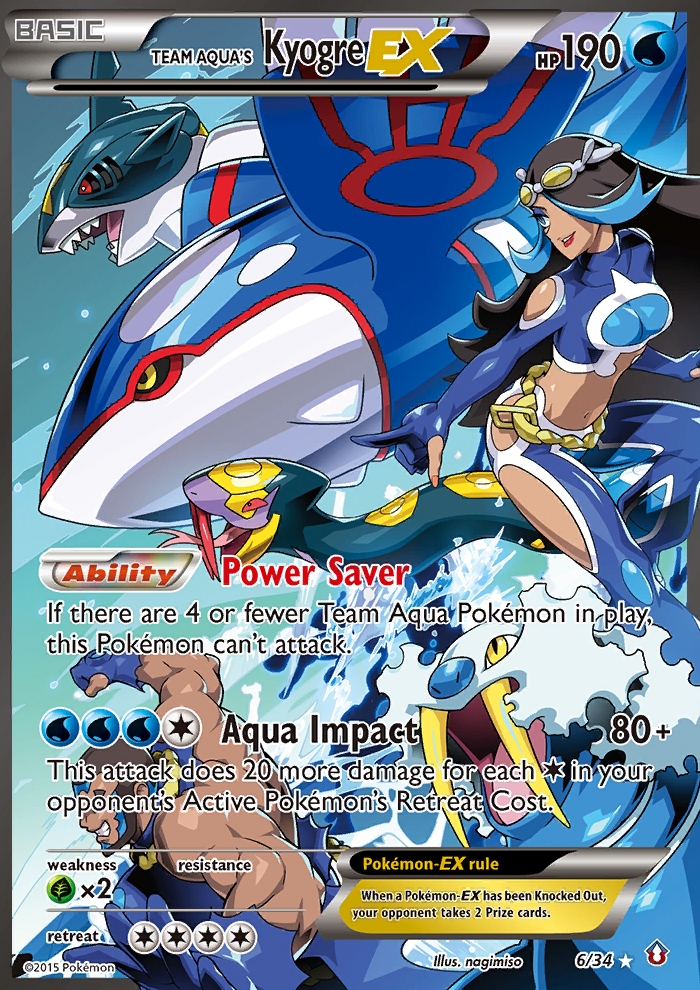 Team Aqua's Kyogre-EX - 06/34 - Double Crisis