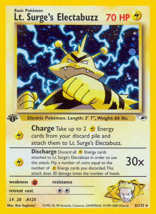 Lt. Surge's Electabuzz - 006/132 - Gym Heroes