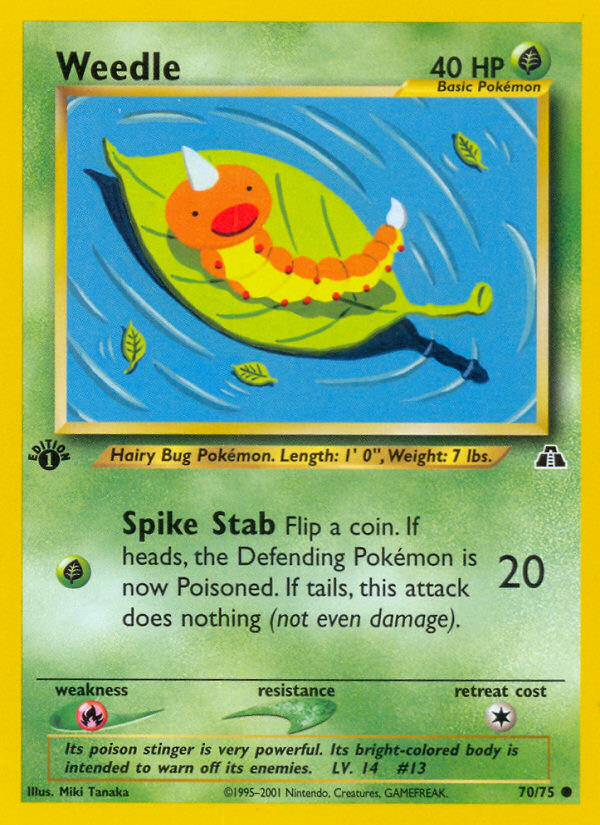 Weedle - 70/75 - Neo Discovery