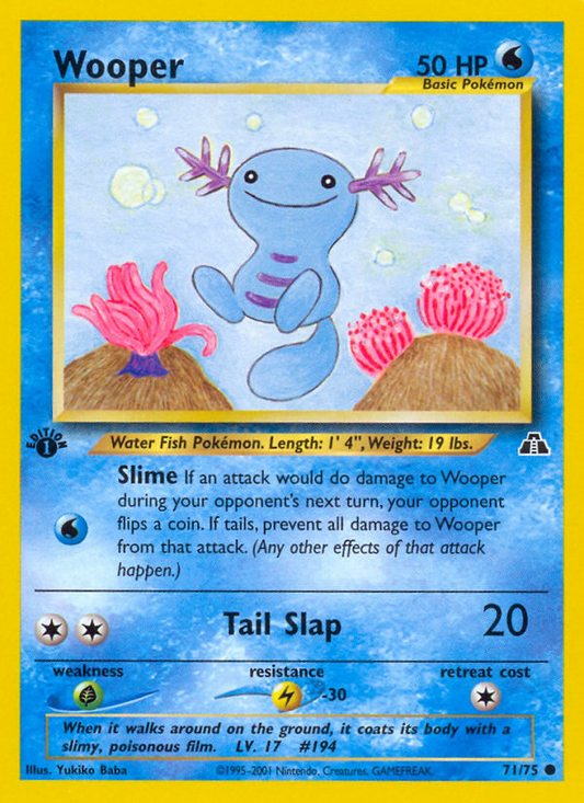 Wooper - 71/75 - Neo Discovery