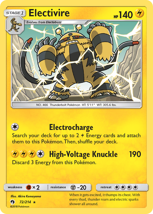 Electivire - 072/214 - Lost Thunder
