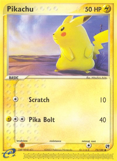 Pikachu - 072/100 - Sandstorm